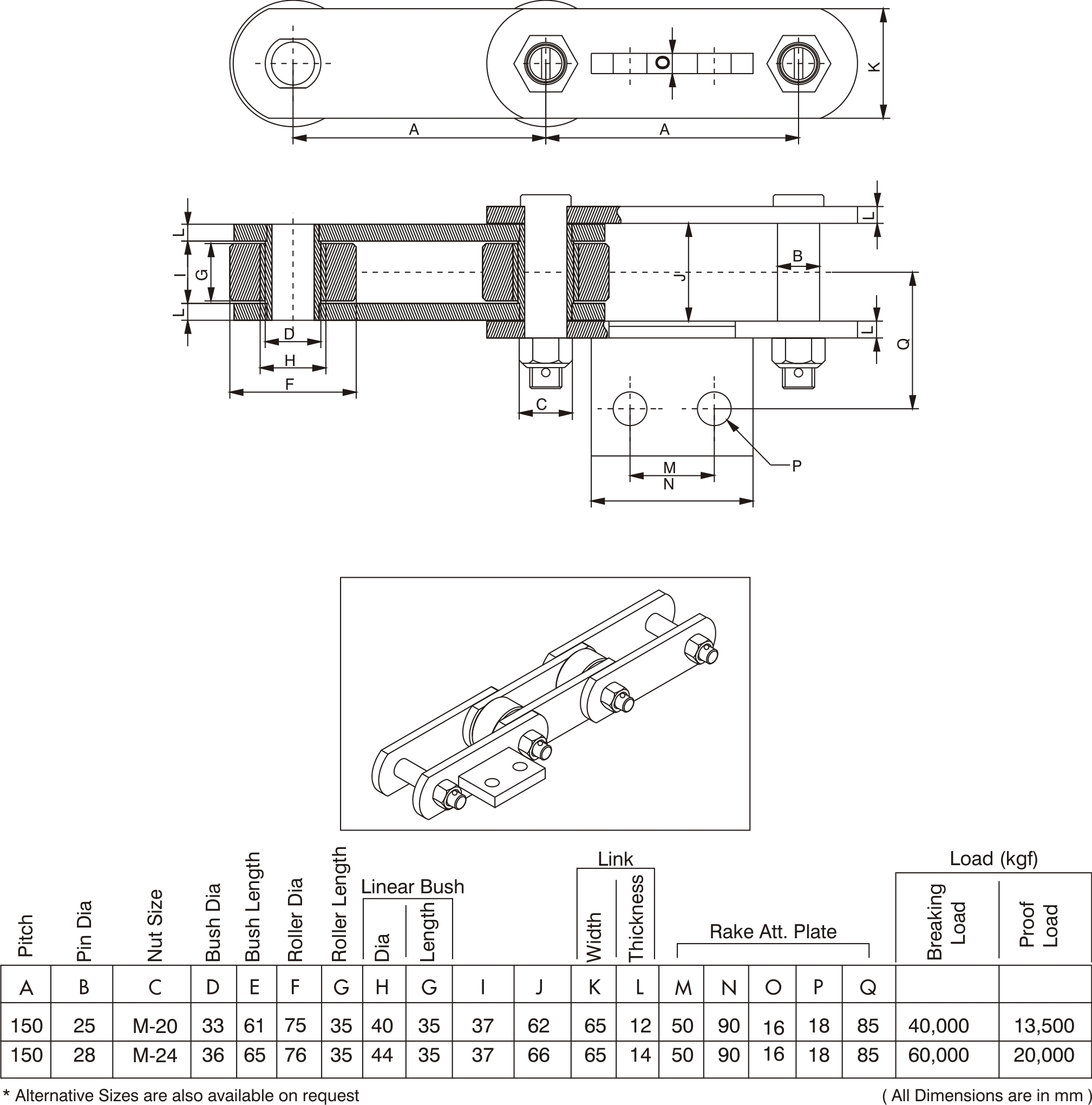 rake inter carrier chain manufacturers and exporters